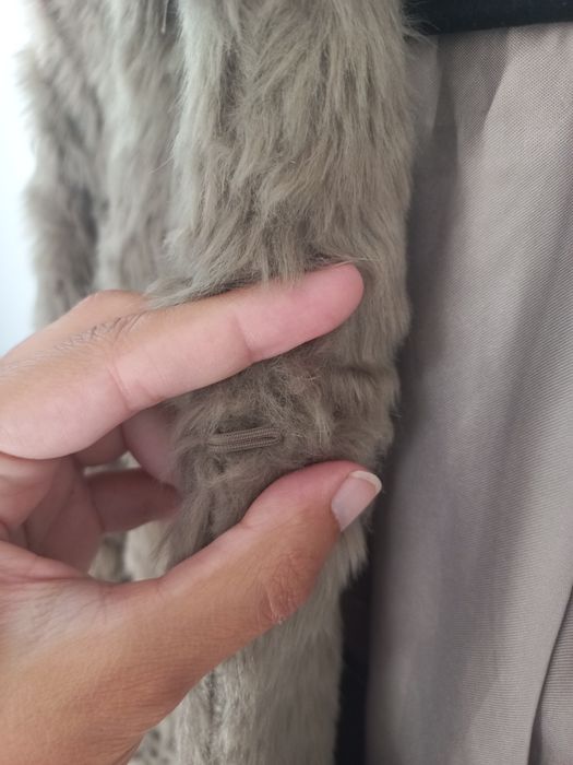 Casaco pêlo castanho Pull&Bear S