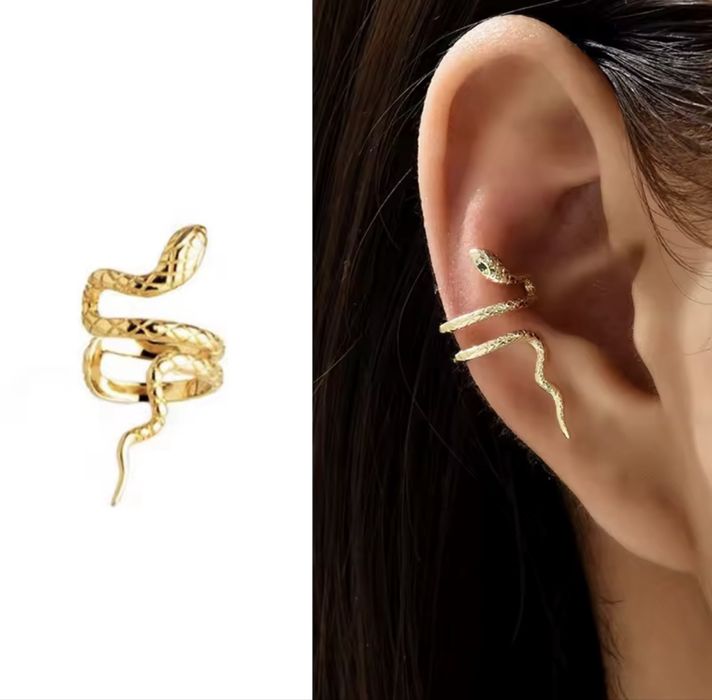 Nausznica Snake Gold Silver