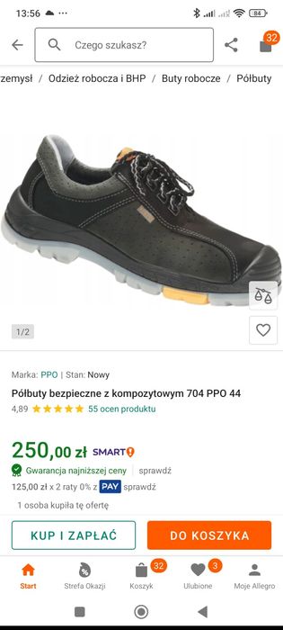 Półbuty robocze ppo 44