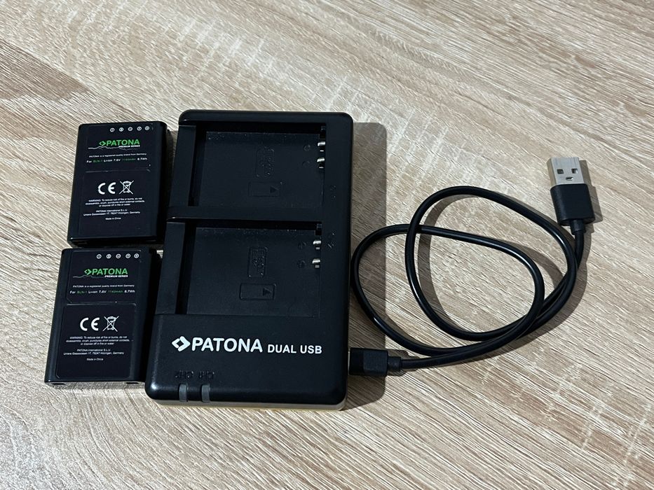 Carregador duplo Patona + 2 Baterias Olympus BLN-1