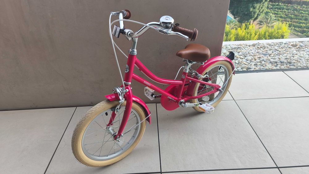 Bicicleta Infantil Bobbin Gingersnap 16" – Cereja Rosa