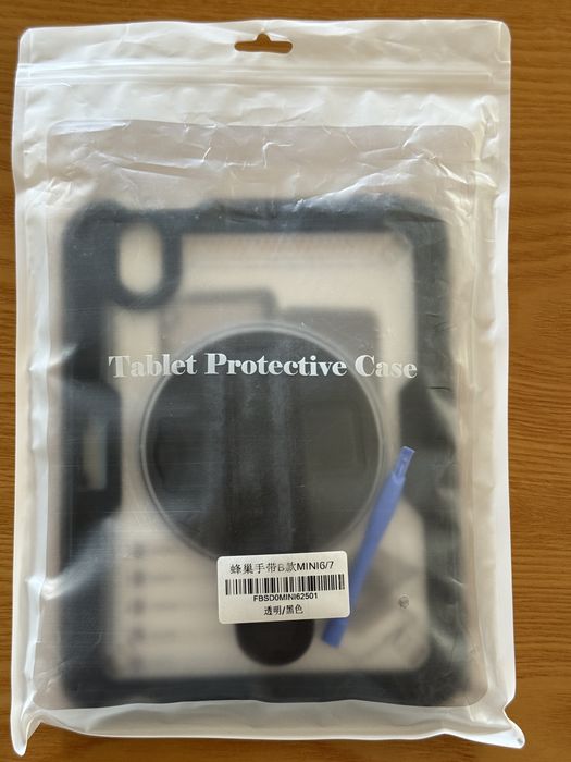 Capa Reforçada iPad Mini 7 / Mini 6 com Suporte Apple Pencil e Pega Traseira (Nova)
