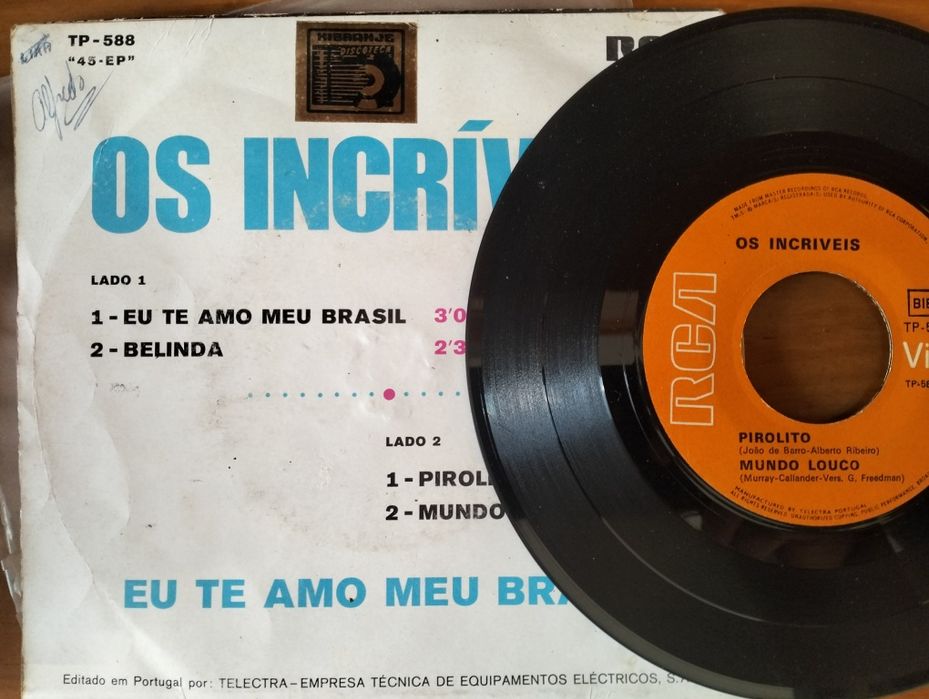 Disco de vinil single Os Incríveis