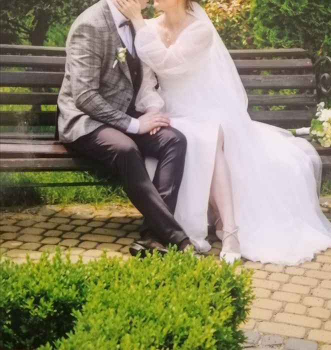 Весільне - випускне плаття L 48 розмір