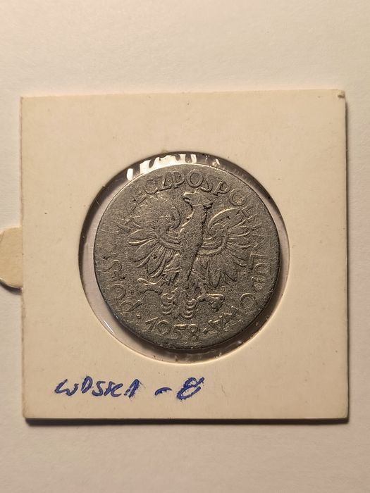 5 zł rybak 1958 rok