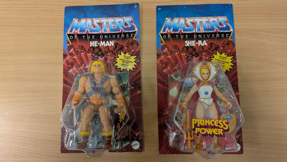 Masters of The Universe Conjunto de figuras  He-Man e She-ra