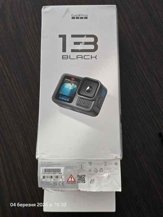 GoPro hero 13 з новим акамуляторм.