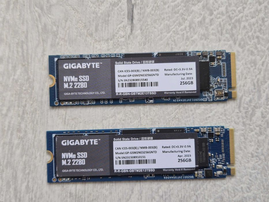 M.2 SSD диск 256GB Gigabyte  (M.2 NVMe \ PCI-e 3.0 x4). Trade-in