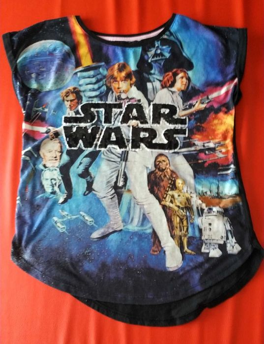 Bluzka z krótkim rękawem Star Wars dla dziewczynki - no i go :)
