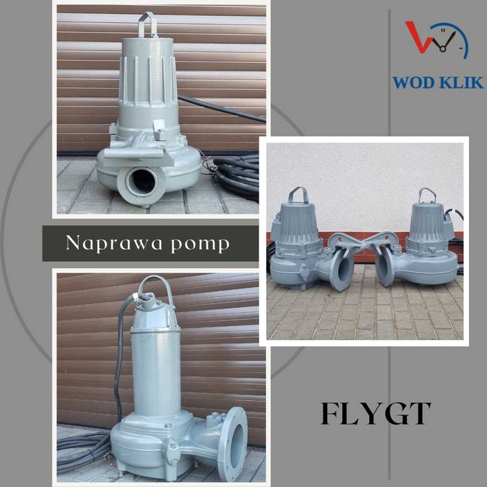 Serwis naprawa pomp i mieszadeł do ścieków Flygt