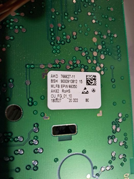 Moduł ,programator pralki Bosch vario perfect serie 6