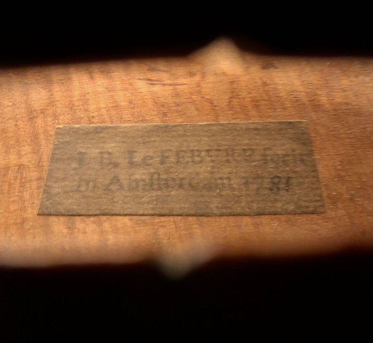 Violino de Mestre Luthier Jean Baptiste Lefèbvre 1781