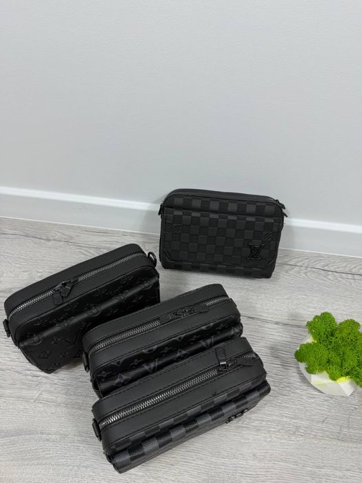 Чоловіча сумка Louis Vuitton через плече | Екошкіра | Барсетка Луї Віттон | Сумка через плече Луи Виттон