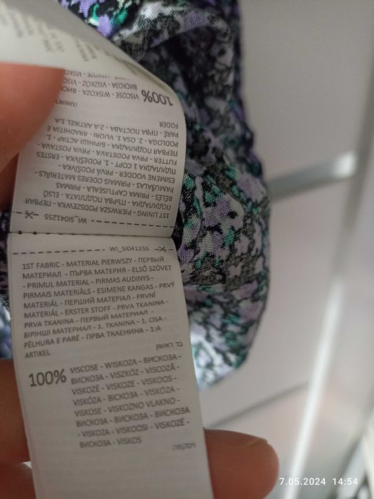 Sukienka krótka w kwiatki xs