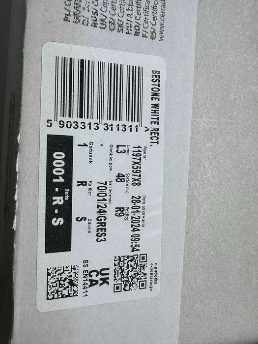 Płytki matowe ceramica LIMONE Bestone White