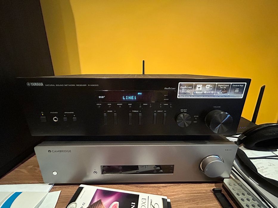 Yamaha r-n303d + Tesi 561