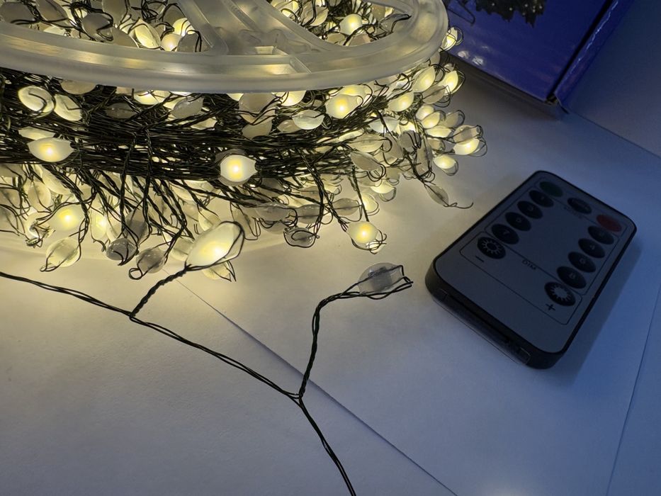 Гірлянда мішура 50 м / 1500 LED з пультом
