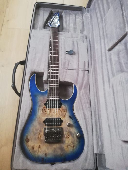 Ibanez premium RG 1027 PBF 7 strun | Świetny stan | Futerał, karton