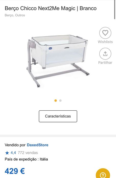 Berço Chicco Next2Me Magic | Branco