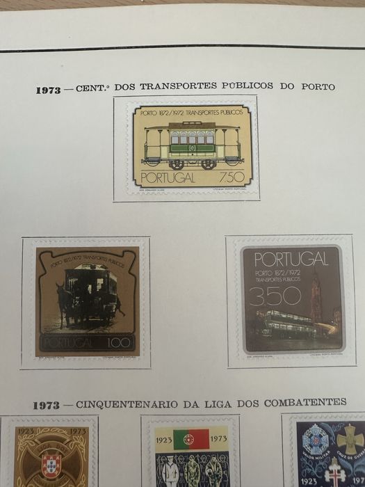 Selos de 1973 - serie completa, novos