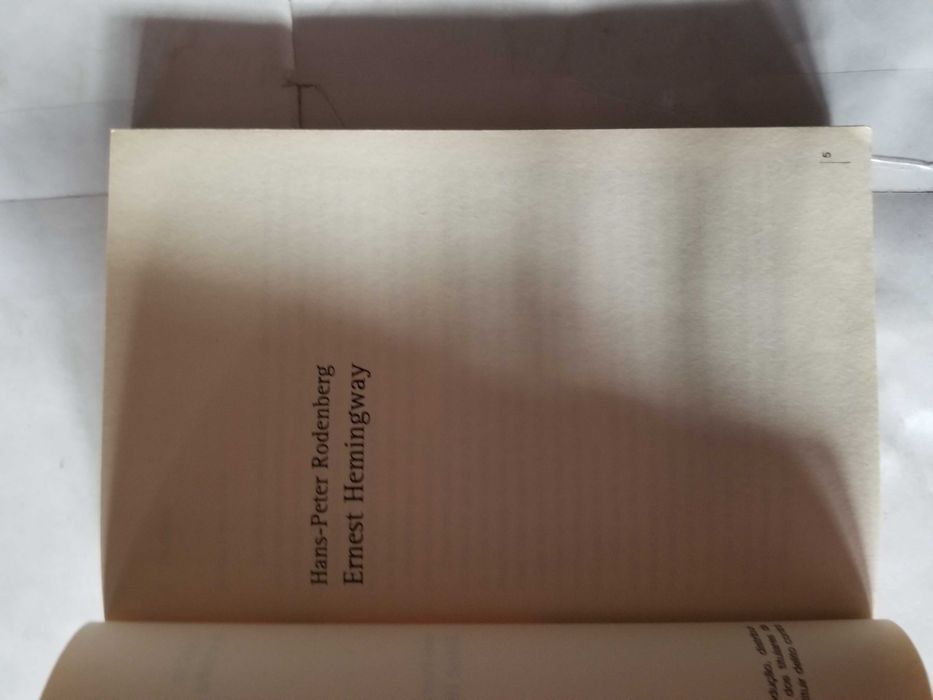 Livro Ref Par1  - Hans-Peter Rodenberg - Ernest Hemingway