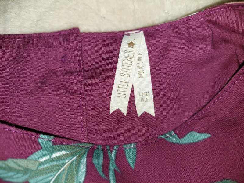 Sukienka wizytowa Little Stitches Primark 7-8lat(128cm) Kwiaty