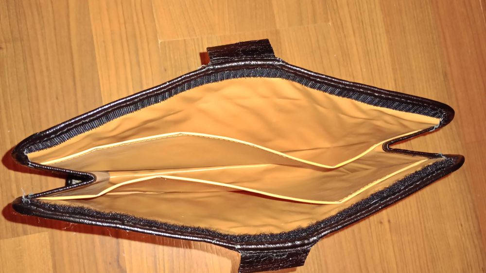 Saszetka Kosmetyczka Kopertówka 3 przegrody 29x19x7cm WzoryKwiaty NOWA