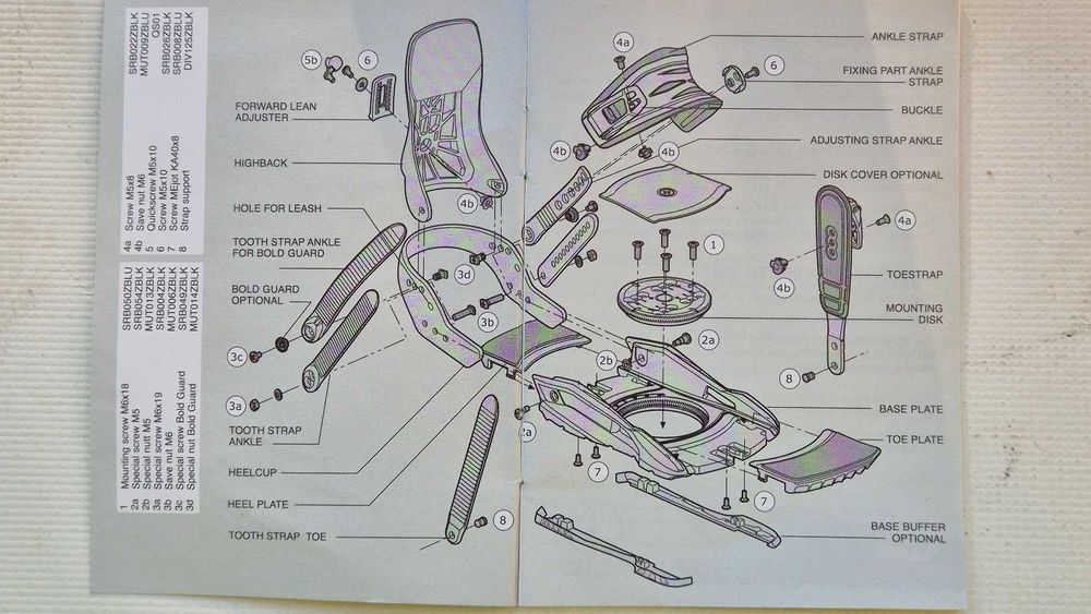 wiazanie snowboard SP RAGE RX 720 nowe ! s/m