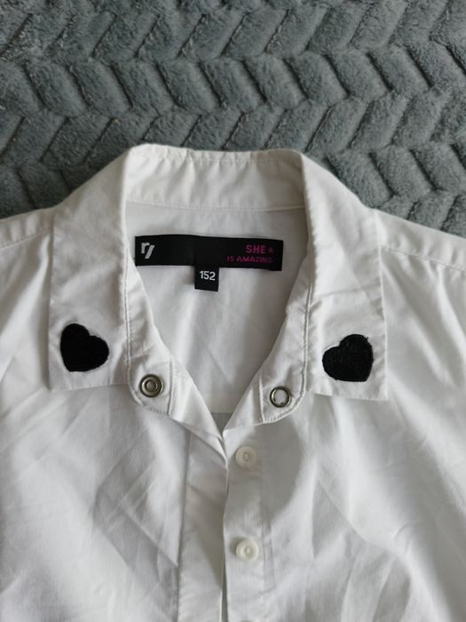 Koszula biała dziewczeca