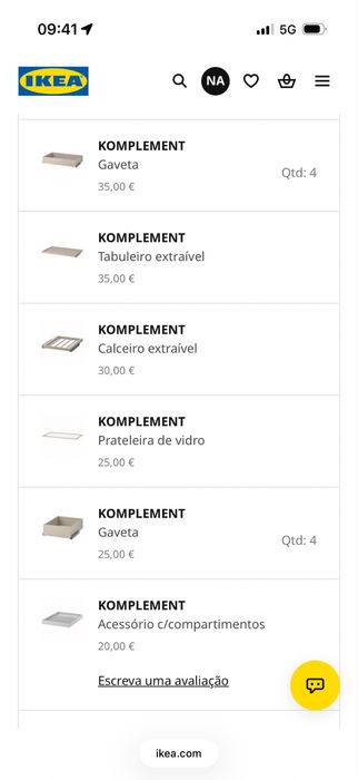 Roupeiro ikea como novo
