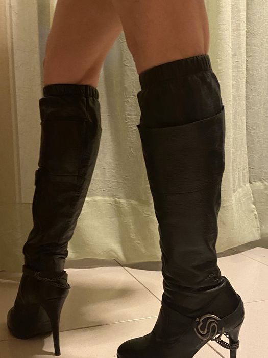 Botas altas pretas 36