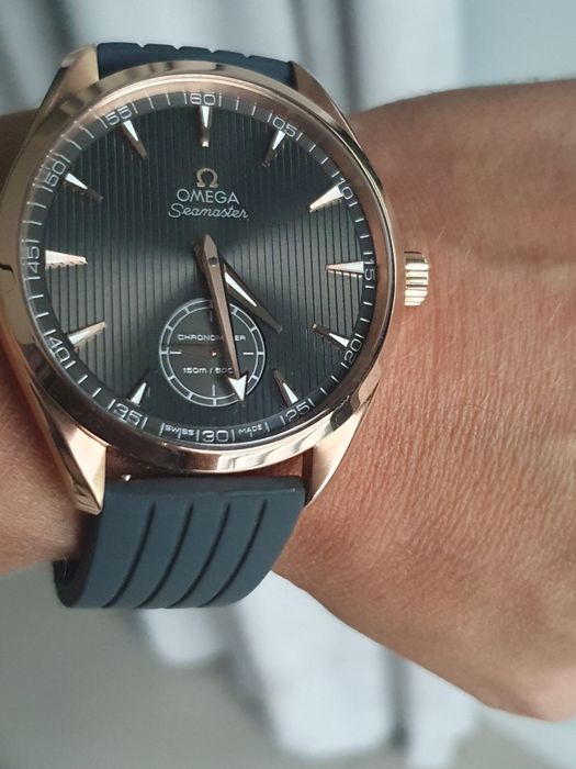 Złota Omega xxl 49.2mm seamaster 18k komplet