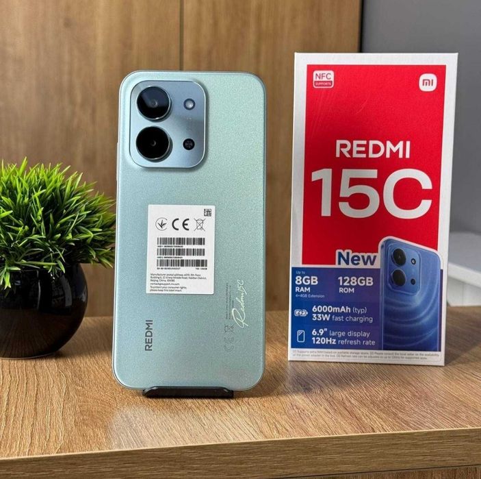 НОВИЙ Телефон Xiaomi Redmi 15C 4/128Gb NFC Green