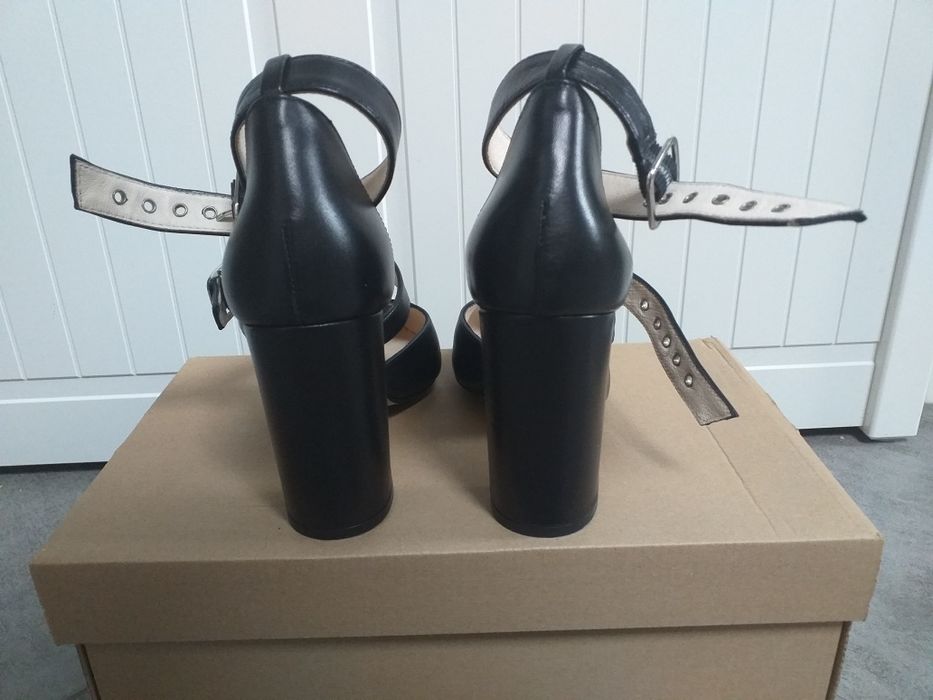 Buty Zign czarne roz. 40 skóra nowe paski motocyklowe