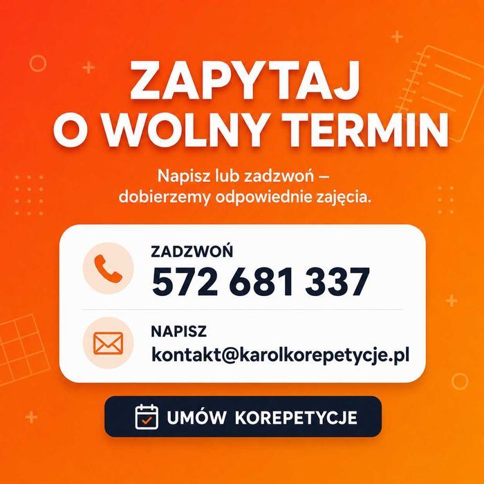 Korepetycje CHEMIA | Matura Rozszerzona | Online | Korki z Chemii | Biolchem | Zadania | Lekcje Prywatne