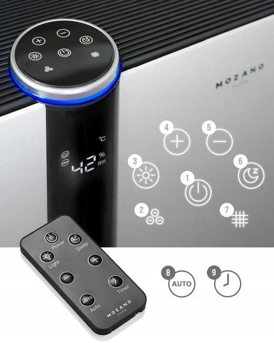 Osuszacz POWIETRZA 2,5L pochłaniacz wilgoci 2 filtry WIFI aplikacja