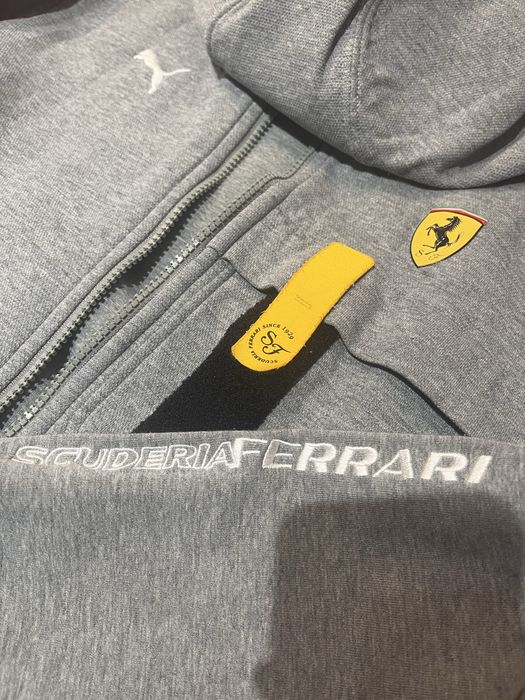 Szara bluza meska Puma Ferrari race