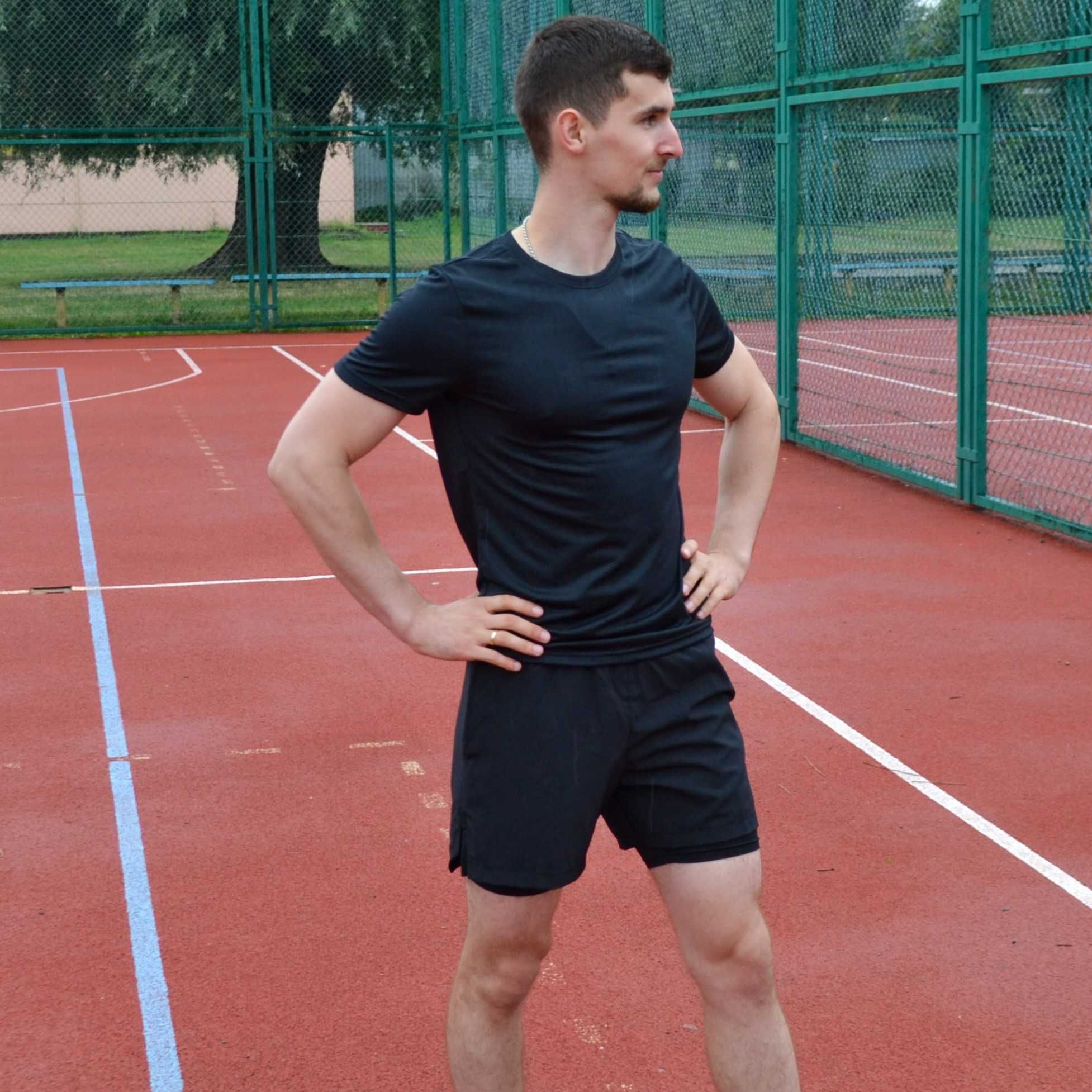 Костюм спортивний чоловічий , шорти+легінси і футболка nike jordan: 900 ...