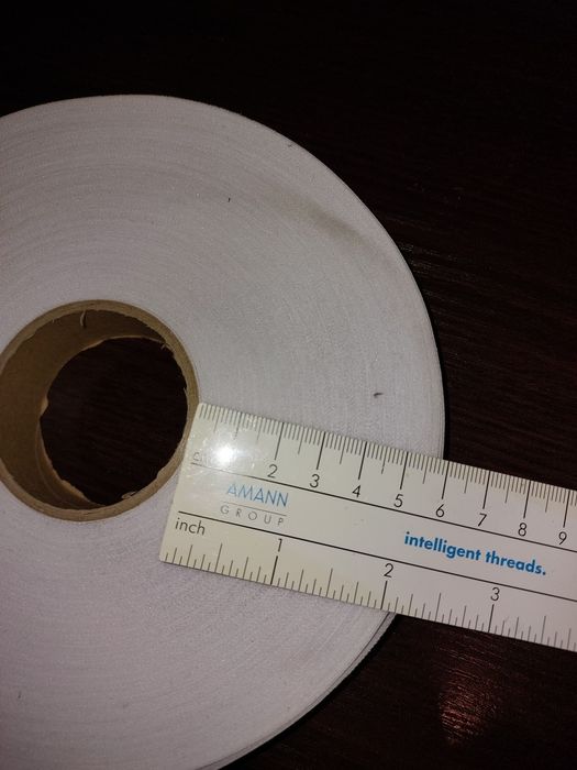 Flizelina z klejem 2,5 cm- mega rolka- 200m