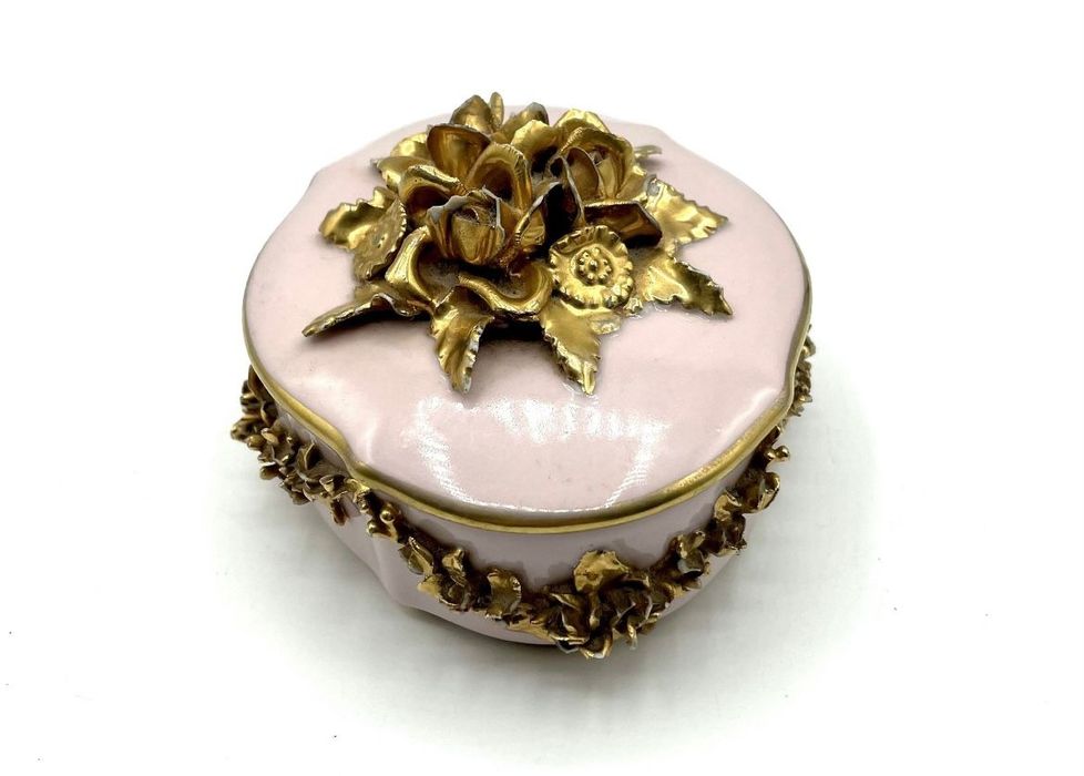 Caixinha, guarda joias Artibus Aveiro antigo porcelana