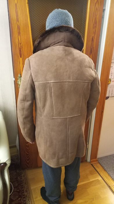 Płaszcz kożuch skórzany