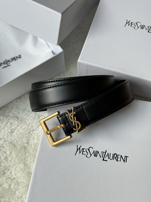 Pasek ysl, skora naturalna