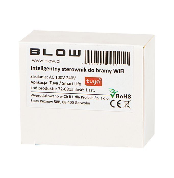 Inteligentny sterownik do bramy WiFi TUYA sterowanie głosowe 72-081#