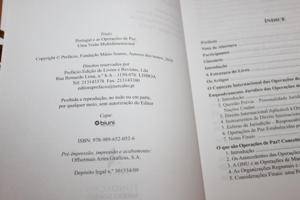Portugal e as Operações de Paz// Adriano Moreira