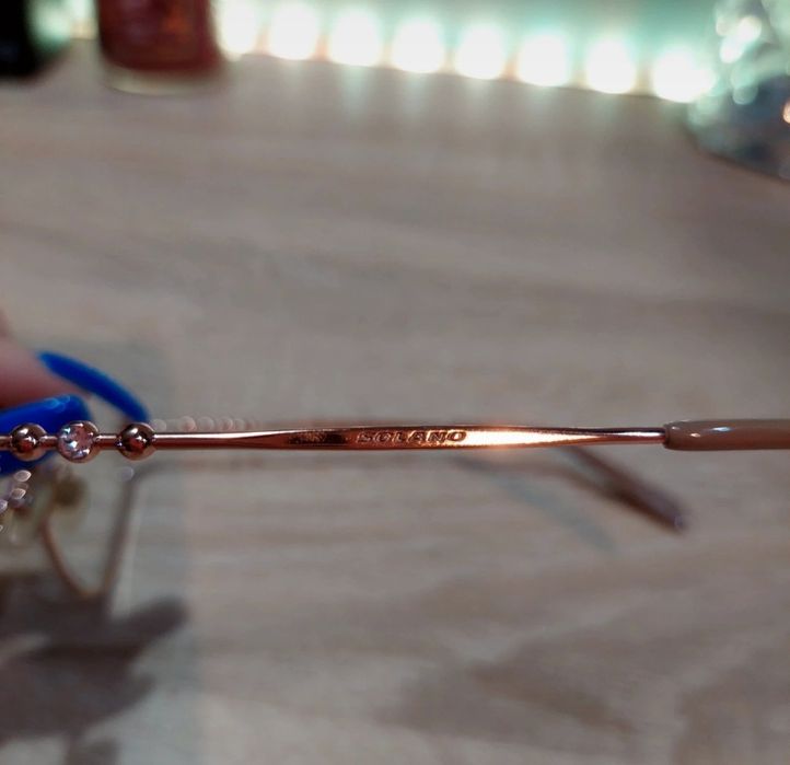 Oprawki okulary solano różowe złoto damskie