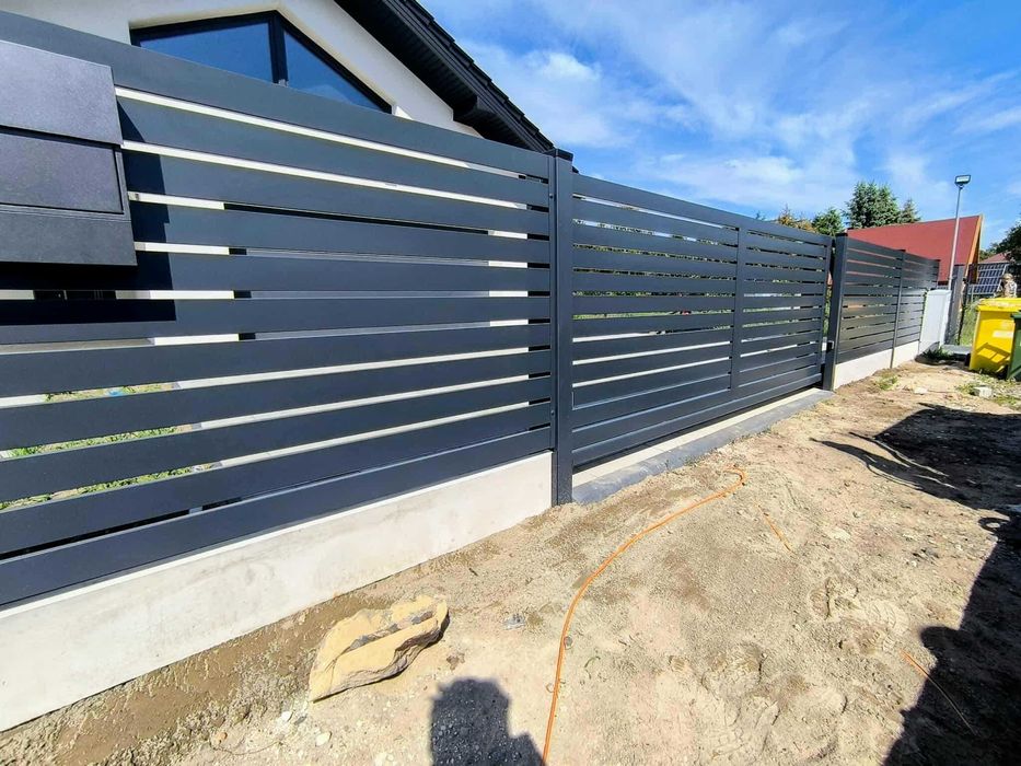 Ogrodzenia frontowe murowane panel palisada - kompleksowo PRODUCENT