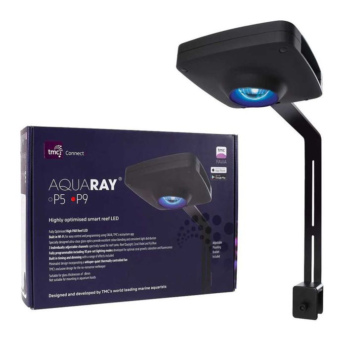 Luminaria para aquário LED AquaRay P5 e p9 TMC NOVO