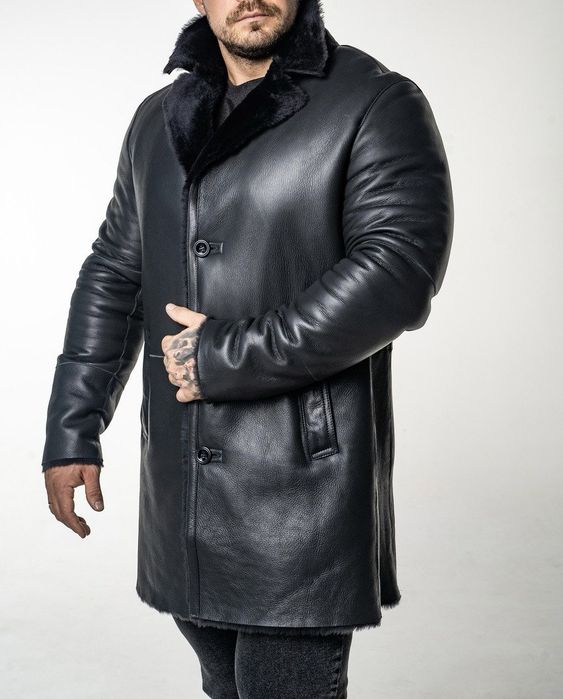 Дубльонка чоловіча шкіра 52