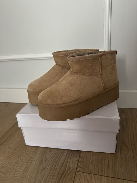 NOWE piękne śniegowce botki ocieplane na grubszej podeszwie emu ugg