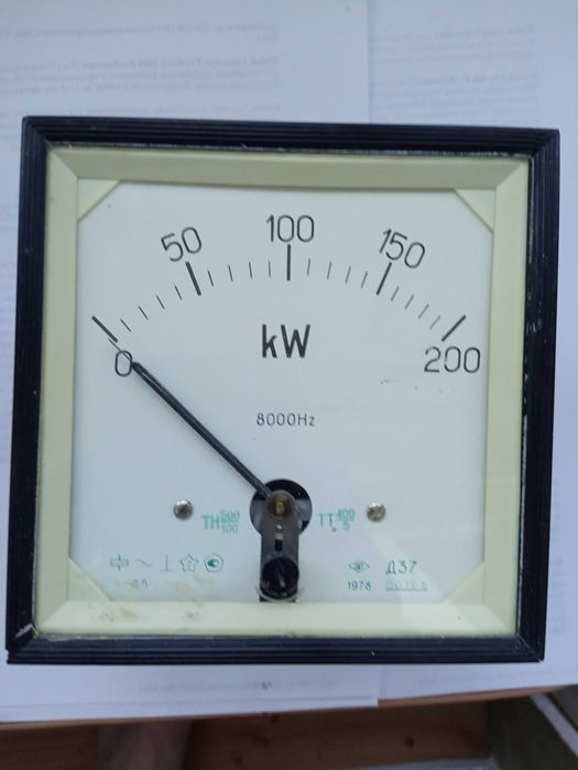Ваттметр Д37 (0-200 квт, 8000гц)
